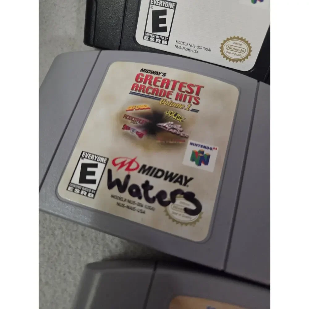 Vtg Lot 5 Nintendo N64 Games Sports NBA Madden Wipeout Arcade